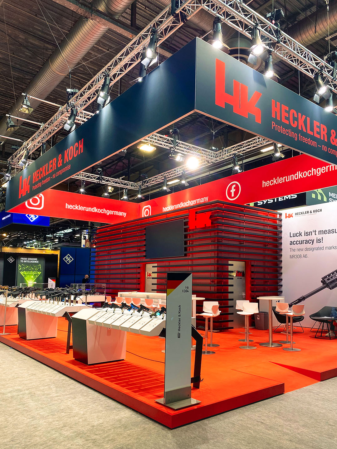 Heckler & Koch Messestand auf der Eurosatory in Paris